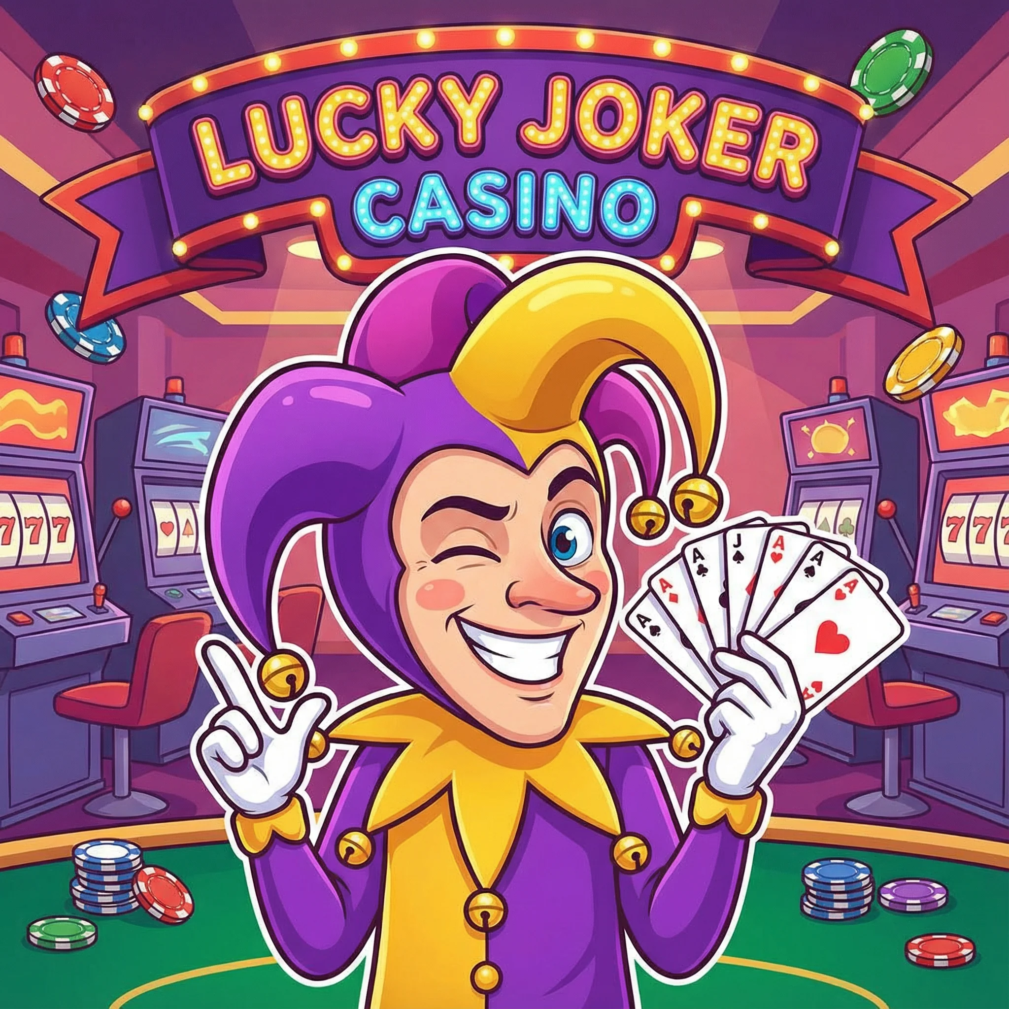 Mascote Joker do 777bet - Diversão e Sorte